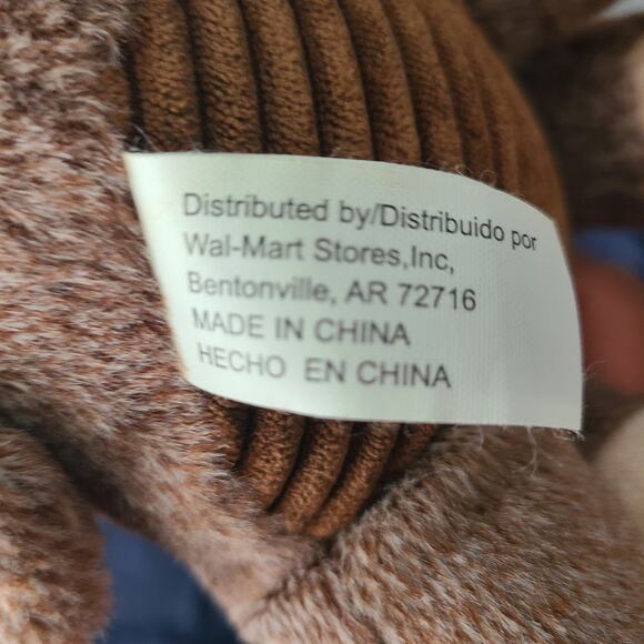 Brown  Monkey plush sitting up in good condition - Picture 3 of 3